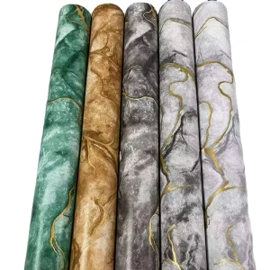 Multi Color Marble Pattern PVC Peel Stick Modern Waterproof Wallpapers for Hotel Bedroom Living Room Home