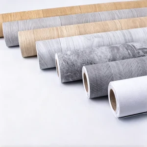 Multi Purpose PVC Self Adhesive Vinyl 3D Waterproof Peel & Stick Wood Cement Marble Wallpaper for Bedroom Walls and Flooring