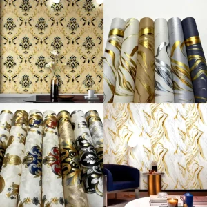 Multi-spec Mixed Style PVC Vinyl Wallpaper Rolls Wall Paper Factory New Design