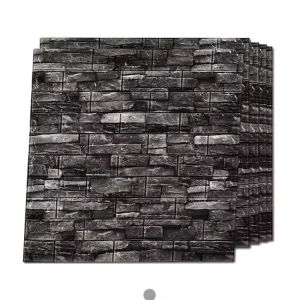 Multiple Colors 3D PVC Wall Tile Self-adhesive Waterproof ECO-Friendly Modern Living Room Wall Sticker Sheet Wallpapers