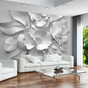 Mural Effect Waterproof Plant Wall Paper Pattern Design 3D PVC Wallpaper Roll for Wall Decoration