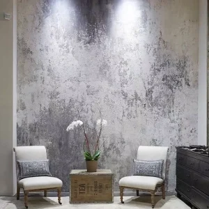Mywind Handmade Foil Metallic Luxury Shine Silver Wallpaper Designs for Modern Home Hotel Walls Decoration Wallcovering