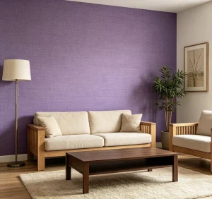 Mywind High Quality 100% Natural Sisal Fiber Wallpaper Purple Woven Texture Wall Covering Hotel Interior Decoration