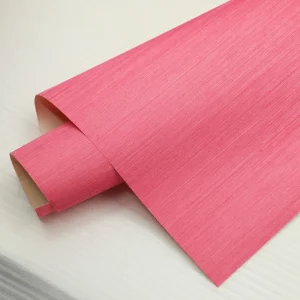 Mywind Rose Pink Natural Sisal Horizontal Texture Plant Fiber Seamable Hand Woven Wall Covering for Bedroom Interior Decoration