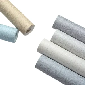 NAYA Modern Simple Moisture Proof Non woven Fabric Vertical Striped Geometric Design Wallpaper Living Room Total Project