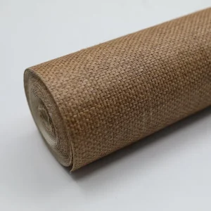 Natural Brown Paper Weave Wallpaper for Luxury Interior Wall Decor