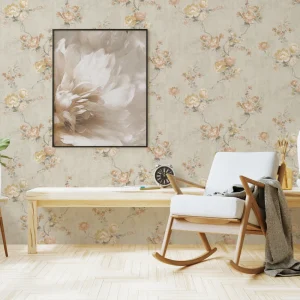 Natural Grain PVC Wallpaper 53cm Roll Custom Design & Size Wall Covering for Home Apartment Hotel
