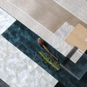 Natural Real Pear Shell Wall Covering Textile Texture Wallpaper for House Hotel Wall Decoration