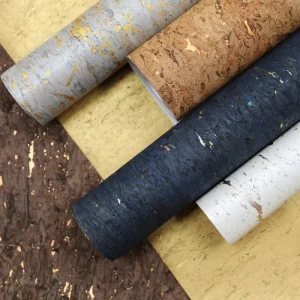 Natural Wallpaper Manufacturer Soundproof Natural Cork Wallpaper Hand Made Eco Friendly Wall Covering for Luxury Home