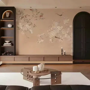 Nature Scene Embroidery Tapestry Traditional Craft Textile Art for Living Room Office