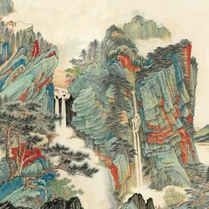 New Arrival Landscape Silk Luxury Dinding Wallpaper Rolls