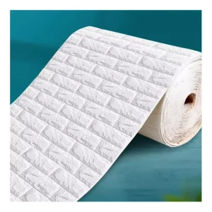 New Arrival Self Adhesive Roll Package Home Decorative 3D Foam Wallpapers 3D Wall Panel 3D Brick Wallpaper