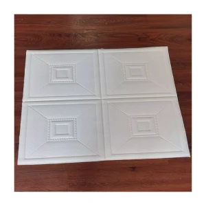 New Design Geometric Foam Waterproof 3D Wall Stickers & Ceiling Mural Wallpaper for Modern Household & Entertainment Use