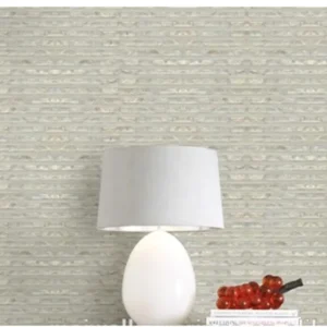 New Design Natural Shell and Jute Wallpaper Woven by Hand Pearl Wallcovering for Hotel Spa Home Wall Decoration