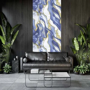 New Design Porcelain Look Waterproof Shiny Foam Wallpaper Self Adhesive Wall Sticker
