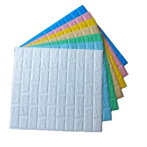 New Design Self Adhesive 3D Brick Foam Wallpaper