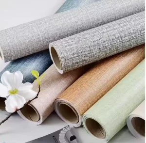 New Fashion Wallpaper White Rolls Wall Canvas Peel and Stick Removable Reusable Wallpaper for Home Decor