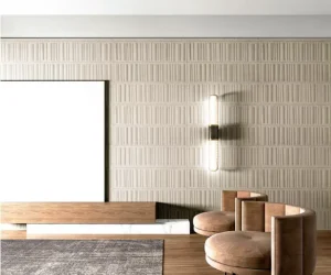 New Luxury Modern Non Woven 3D Geometry Waterproof Wallpapers for Hotels Gyms & Apartments