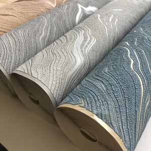 New Material 3D New Designs Marble Suede Wallpaper High Foam Suede Wallpaper Decor Wall Coating