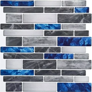 New Modern Design Premium 30*30cm Self-Adhesive Waterproof Kitchen & Living Room Backsplash Tiles in Vinyl