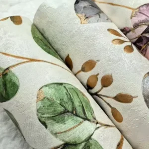 New Wallpaper Design 3D High Quality PVC Vinyl Wallpaper Flower Style Painting for Room Plain Wallpaper