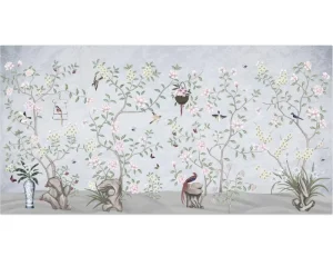 New Wallpaper Design Chinese Flower and Birds Printing Wallpaper for Kids Room Wallpaper
