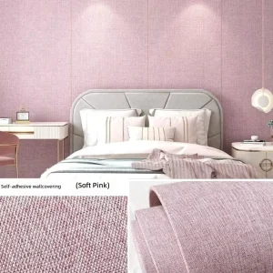 Noise Reduction Cushion Self Adhesive Wallpaper Peel and Stick Wallpaper for Kids Room Wall Protection