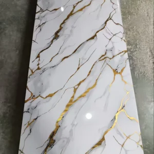 Non Self Adhesive Marble Effect PVC Film for Interior Decoration Wallpaper