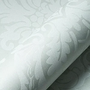 Nonwoven Self adhesive European style Floral Vertical Stripe Wallpaper for Living Room Household Use