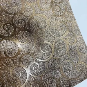 OEM Custom Fabric Hotel Fabric Backed Wall Paper Rolls Vinyl Textured Wallpaper Office Decor PVC Wallcovering