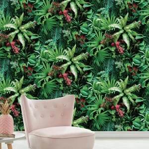 OEM ODM Custom Manufacturer Self Adhesive Chinoiserie Mural Wallpaper with Textured Floral Pattern for Bedroom Night Club