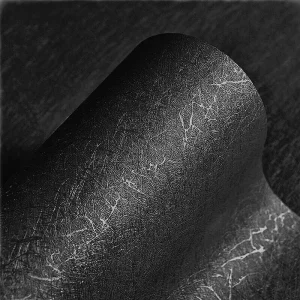 ORON Black Textured Wallpaper Self Adhesive Peel and Stick Silk Embossed Wall Paper Vinyl Wallpaper for Wall Decoration