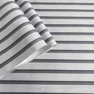 ORON Waterproof Removable Self Adhesive PVC Vinyl Wood Texture Slat Wallpaper Peel and Stick for Bedroom Wall Decor