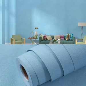Oil Proof PVC Color Decorative Film Self Adhesive Wallpaper for Living Room Walls
