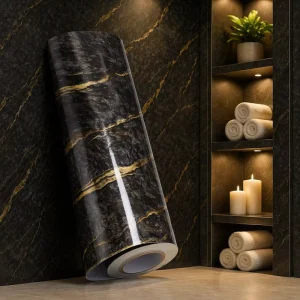 Oil Proof Self Adhesive Wallpaper Waterproof Resistance Marble Decor Protective Film for Wall Kitchen Home Decor