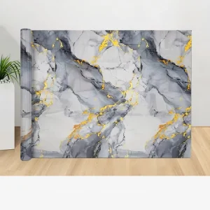 PET Glossy Vinyl Marble Wallpaper Self Adhesive Marble Pattern Sticker PVC Rolls Wall Coating for Home Decor Films Kitchen