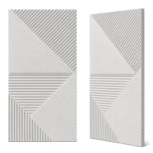 PU 3D Herringbone Wall Panel 600×1200 Waterproof Fireproof Wall Cladding for Indoor Outdoor Commercial Home Wall Decor