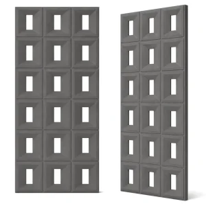 PU Hollow Decor Panel 600×1200 Rectangular 30mm Single Sided & 60mm Double Sided Light Wall Component Indoor Outdoor Decor