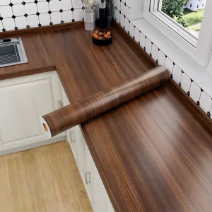 PVC 3D Stickers for Apartment Kitchen Exterior Use Self Adhesive Eco Friendly Waterproof Wood Grain Furniture Wall Decor Film