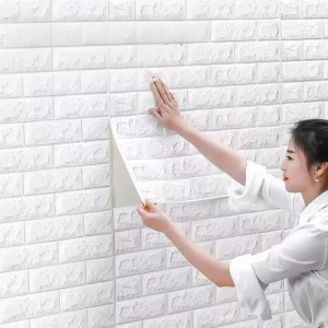 PVC 3D Three-dimensional Waterproof Wallpaper Self-adhesive Wall Renovation Wall Stickers