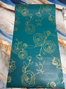 PVC 45cm*10m Self Adhesive Peel Stick 3D Modern Floral Waterproof Wallpaper for Living Room Hotel Factory Direct