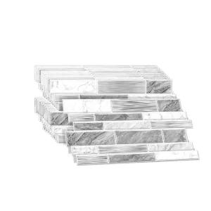 PVC Crystal Film Marble Tile Wall Stickers Waterproof Oil Proof Self Adhesive Peel Stick Wallpapers for Kitchen Bathroom