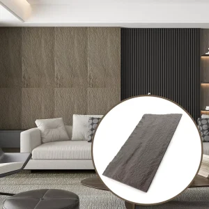 PVC Faux Stone Panels Fireproof Anti-static Moisture-proof Sound-Absorbing Anti-slip Modern Design for Apartment Living Room