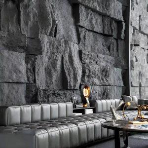 PVC Faux Stone Wall Panels Marble Pattern Embossed Texture Anti static Easy Installation for Home Commercial Use Pu