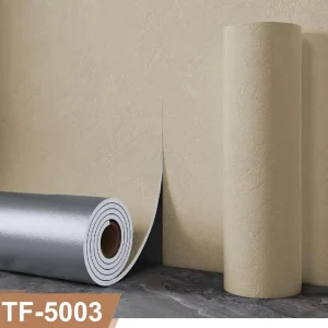 PVC Flexible Travertine Wallpaper Peel & Stick Self Adhesive Easy Install Living Room & Bathroom & TV Back