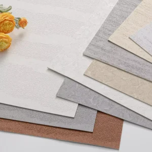 PVC Flexible Travertine Wallpaper Peel & Stick Self Adhesive Easy Install Living Room & Bathroom & TV Back