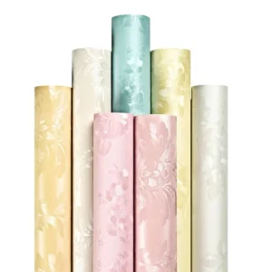 PVC Floral Embossed Peel and Stick Waterproof Mould-Proof Modern Entertainment Wallpaper for Interior Home Wall Decoration