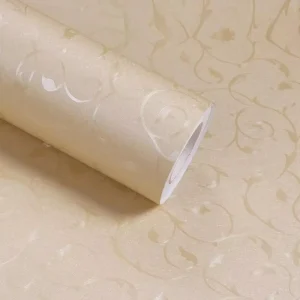 PVC Floral Embossed Peel and Stick Waterproof Mould Proof Modern Wallpaper for Interior Home Wall Decoration