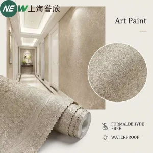 PVC Free Ready to Install New Painted Wallpaper ASTM E84 Flame Resistant Non Woven Wall Fabric for Commercial Home Decoration