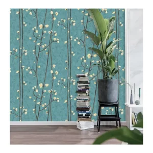 PVC Hotel-Grade Waterproof Wall Mural Wallpaper Beautiful Forest 3D Graphic Design Pattern for Household Use Wall